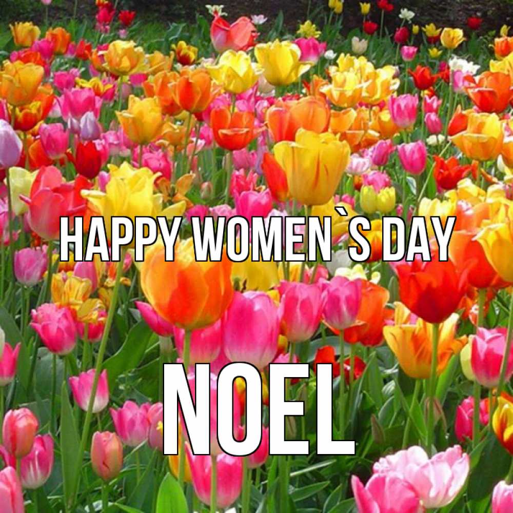 Greetings card с именем, Noel happy women`s day на международный женский день Greetings with text for free download 